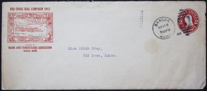 1913 TB Christmas Seal Campaign Envelope